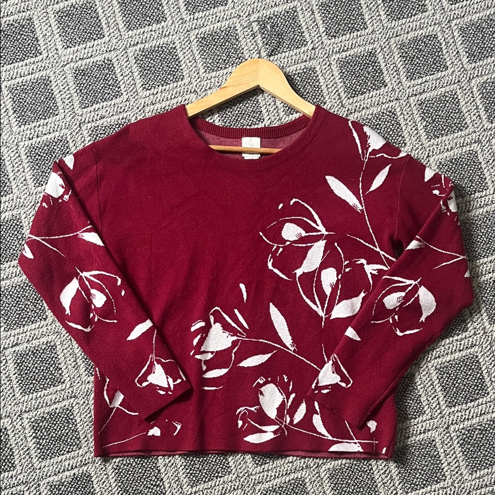 Joie Burgundy Knit Top